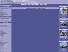 Tablet Screenshot of mestskadoprava.net